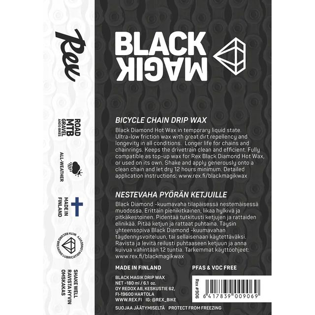 REX Black Magik Nestemäinen Ketjuvaha 180 ml
